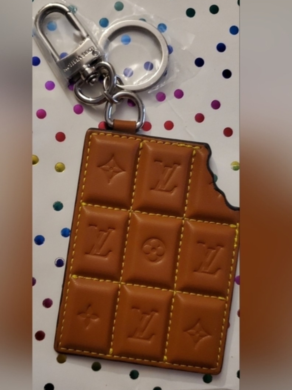 Chocolate Bar Bag Tag; Keyring;PRICE IS FIRM-NO OFFERS UNLESS PART OF A BUNDLE - Picture 3 of 5